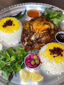 جمعه:مرغ شکم پر + کته گوجه850000ریال